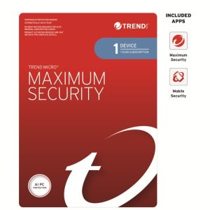 Trend Micro Maximum Security (1 Device) 1Yr Retail Mini Box Auto Renew