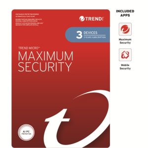 Trend Micro Maximum Security (3 Devices) 2 Year Retail Mini Box Auto Renew