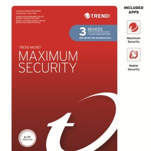 Trend Micro Maximum Security Plus (3 Devices) 1 Year Add-on Auto Renew