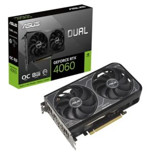 RDP-ASUS nVidia GeForce DUAL-RTX4060-O8G-V2 OC Edition 8GB GDDR6, 2505 MHz Boost Clock, RAM 17Gbps, 3xDP, 1xHDMI