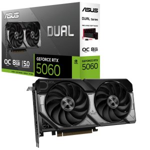 ASUS nVidia GeForce DUAL-RTX5060-O8G OC mode: 2565MHz 8GB GDDR7 OpenGL®4.6