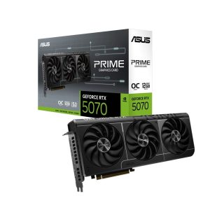 ASUS nVidia GeForce PRIME-RTX5070-12G 12GB GDDR7 2.5 solt Memory Interface 192-bit Video Memory 12GB GDDR7 Speed 28 Gbps