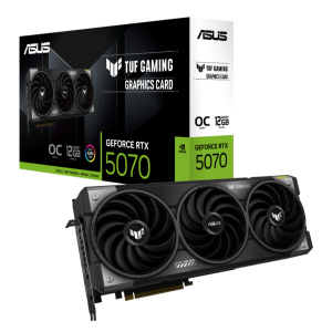 ASUS nVidia GeForce TUF-RTX5070-O12G- GAMING RTX5070,HDMI*1,DP*3,12G,D7 The Prime RTX 5070 features a 2.5 slot design with a carefully arranged layout