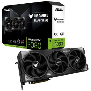 RDP-ASUS nVidia GeForce TUF-RTX5080-O16G-GAMING 16GB GDDR7 OC Edition16GB GDDR7 2700 MHz Boost Clock30 Gbps 256-bit Digital Max Resolution 7680 x4320