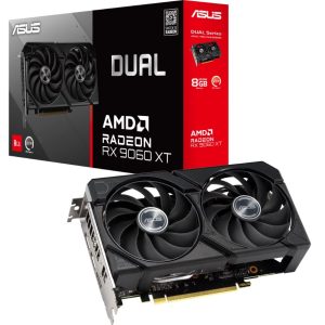 ASUS AMD Radeon Dual RX9060XT 8G GDDR6 20 Gbps​ 128-bit 2.5 Slot 202 x 120 x 49mm