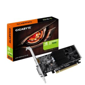 Gigabyte nVidia GeForce® GT 1030 Low Profile D4 2G, CUDA 384, 2100 MHz,DDR4, 64 bit, H=14.7 L=149.9 W=68.9, PSU 300W, DVI-D *1 HDMI-2.0b*1