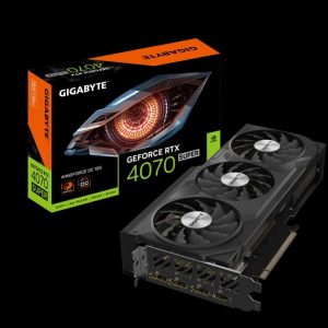 Gigabyte GeForce RTX™ 4070 SUPER WINDFORCE OC 12G, 2505 MHz, CUDA 7168, 21 Gbps, GDDR6X, 192 bit, PCI-E 4.0, PSU 700W, DisplayPort 1.4a *3 HDMI 2.1a *