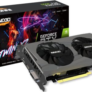 INNO3D nVidia GeForce RTX 3050 6GB TWOM X2 V2 GDDR6, 1470MHz Boost Clock, RAM 14Gbps, 1xDP, 1xHDMI, 1x DVI