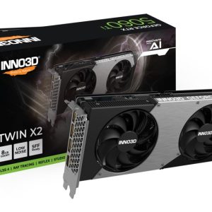 INNO3D nVidia GeForce RTX 5060 Ti TWIN X2 8GB GDDR7, 2572MHz Boost Clock, RAM 28Gbps, 3xDP, 1xHDMI