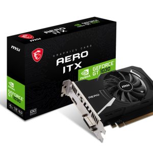 MSI nVidia GeForce GT 1030 AERO ITX 4GD4 OC Video Card, PCI-e 3.0, 1430 MHz Boost Clock, 1x HDMI 2.0 1x DVI
