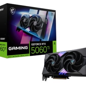 MSI nVidia GeForce RTX™ 5060 Ti 8G GAMING OC ,  PCI Express® Gen 5 x16, Boost: 2647 MHz, CUDA 4608 Units, 8GB GDDR7, HDMI™ x 1