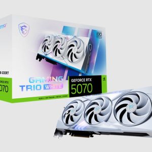 MSI nVidia GeForce RTX™ 5070 12G GAMING TRIO OC WHITE,PCI Express® Gen 5, Boost: 2610 MHz, CUDA 6144 Units, 12GB GDDR7, HDMI™ x 1