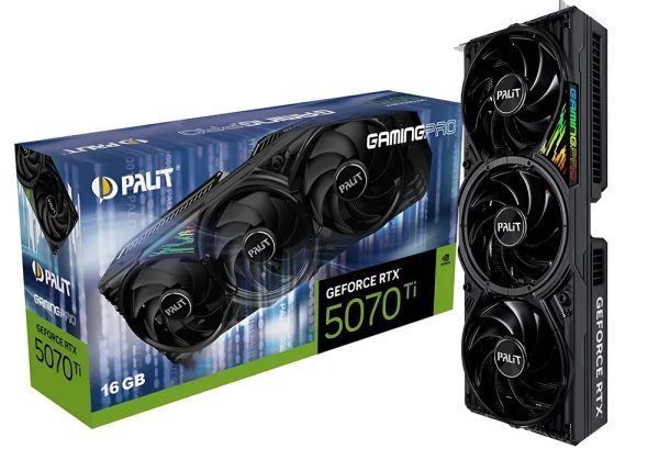 PALIT RTX5070Ti GAMINGPRO 16GB GDDR7 256bit 3-DP HDMI NE7507T019T2-GB2031A