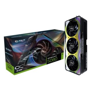 PALIT RTX5080 GAMEROCK 16GB GDDR7 256bit 3-DP HDMI ARGB PCI-E 5.0 NE75080019T2-GB2030G