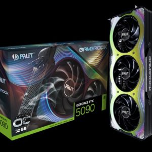 PALIT RTX5090 GAMEROCK OC 32GB GDDR7 512bit 3-DP HDMI ARGB NE75090S19R5-GB2020G