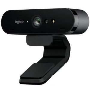 Logitech BRIO 4K Ultra HD Webcam HDR RightLight3 5xHD Zoom Auto Focus Infrared Sensor Video Conferencing Streaming Recording Windows