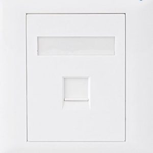 Astrotek CAT5e RJ45 Wall Face Plate 86x86mm 1 Port Socket Kit