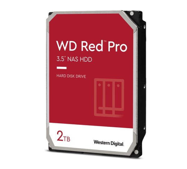 Western Digital WD Red Pro 2TB 3.5' NAS HDD SATA3 7200RPM 64MB Cache 24x7 300TBW ~24-bays NASware 3.0 CMR Tech 5yrs wty (LS)