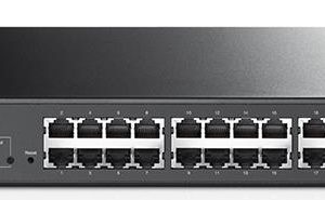 TP-Link T1500-28PCT (TL-SL2428P) JetStream 24-Port 10/100Mbps + 4-Port Gigabit Smart PoE+ Switch, Omada