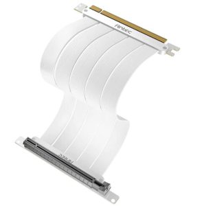 (LS)Antec PCIE-4.0 Riser Cable (200mm) White, Up to RTX4090 / 7900XT. High End Gold Plated and Shielded six Layer PCB. FPS lossless output Stability