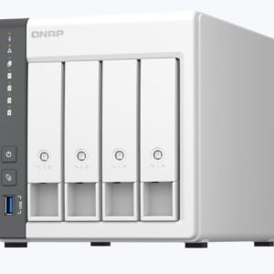 QNAP TS-433-4G 4 Bay NAS 64-bit ARM 4-core Cortex-A55 2.0GHz, 4GB On Board, Mali-G52 GPU, 2.5G Ethernet, WOL, 2*USB2, 1*USB3.2 Gen1