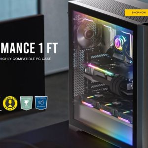 Antec Performance 1 FT AXT, E-ATX ARGB Full Tower Editor's Choice, Temperature Display, USB-C, 4x ARGB Fans w/control,  Gaming Case (LS)