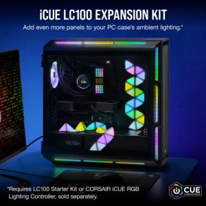 Corsair iCUE LC100 Smart Lighting Strip Expansion Kit. ICUE Software