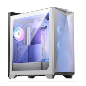 MSI MPG GUNGNIR 300R AIRFLOW WHITE Mid-Tower Case, Supports ATX / M-ATX / Mini ITX, 2x USB 3.2, 1x USB-C, 1x HD Audio, 1x Mic, ATX Power Supply (NEW)