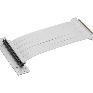 MSI MPG PCI-E 4.0 X16 RISER CABLE 180mm-White Supports ATX / M-ATX / Mini ITX, 2x USB 3.2, 1x USB-C, 1x HD Audio, 1x Mic, ATX Power Supply (LS)