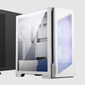 MSI MPG VELOX 300R AIRFLOW PZ WHITE, Mid-Tower Case, E-ATX / ATX / M-ATX / ITX, 7x Expansion Slots, 1x USB-C, 1x Audio, 4x 2.5', 1x3.5'