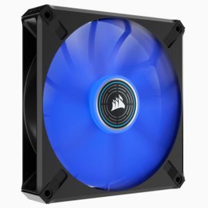 Corsair ML ELITE Series, ML140 LED ELITE, 140mm Magnetic Levitation Blue LED Fan with AirGuide, Single Pack(LS)