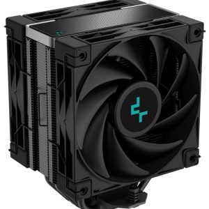 DeepCool AK400 Zero Dark Plus Performance CPU Cooler, 4 Heat Pipe Tower, High-Performance FDB Fan, 220W Heat Dissipation, Intel LGA1851/700 AM4/5