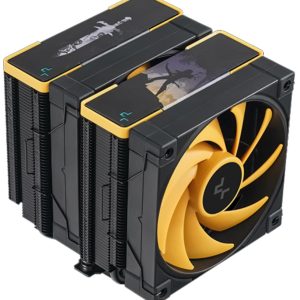 DeepCool AK620 Zero Dark Zoria High Performance CPU Cooler, 2x120mm Fluid Dynamic Bearing Fans, 6 Copper Heat Pipes LGA2066/1851-1155/AM4/AM5