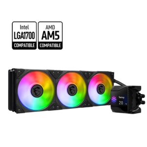 MSI MPG CORELIQUID D360 Liquid CPU Cooler, LGA 1700 / 1200 / 1156 / 1155 / 1151 / 1150 LGA 2066 / 2011-3 / 2011, AM5 / AM4, TR4 / sTRX4 (LS)