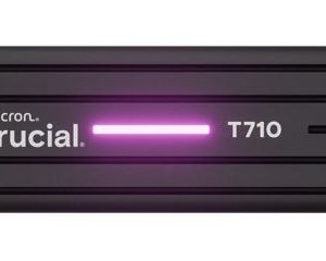 Crucial T710 1TB PCIe Gen5 NVMe 2280 SSD w Heatsink - 14900/13700 MB/s R/W 600TBW 2.2M IOPs 1.5M hrs MTTF with DirectStorage for Intel & AMD 5yrs