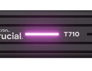 Crucial T710 2TB PCIe Gen5 NVMe 2280 SSD w Heatsink - 14500/13800 MB/s R/W 1200TBW 2.3M IOPs 1.5M hrs MTTF with DirectStorage for Intel & AMD 5yrs