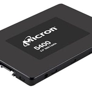 Micron 5400 MAX 3.84TB 2.5' SATA Enterprise SSD 540R/520W MB/s 95K/70K IOPS 24528TBW 5DWPD 3M hrs MTTF AES 256-bit encryption Server Data Centre 5yrs