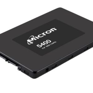 Micron 5400 PRO 7.68TB 2.5' SATA EnterpriseSSD 540R/520W MB/s 95K/75K IOPS 17520TBW 1.5DWPD 3M hrs MTTF AES 256-bit encryption Server Data Centre 5yrs
