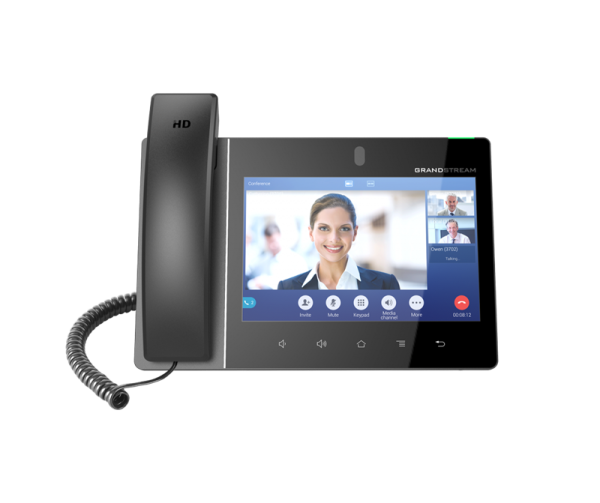 Grandstream GXV3380 16 Line Android IP Phone, 16 SIP Accounts, 1280 x 800 Colour Touch Screen, 2MB Camera, Built In Bluetooth+WiFi, Powerable Via POE