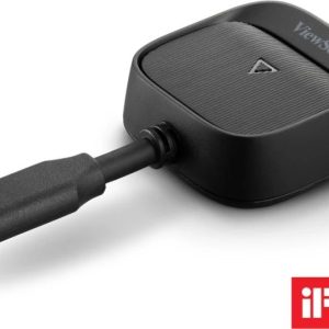 ViewSonic ViewShare WPD-900 Wireless Screen Casting Kit, Plug-and-Play, 1080p Full HD, USB-C with Pass-Through Charging, 30m Range