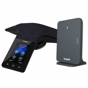 Yealink CP935W-Base Wireless DECT Touch-Sensitive Conference Phone, 6-Microphone Array, 360° Voice Pickup,DECT Mode,Rechargeable Battery, BYOD