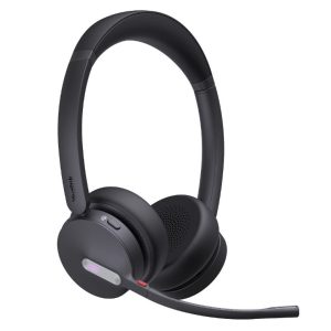 Yealink WH64 Hybrid Dual UC DECT Wireless Headset, DECT & Bluetooth Hybrid Wireless Technology, 3-Mic Noise Cancellation, UC Certified, Dongle WDD60