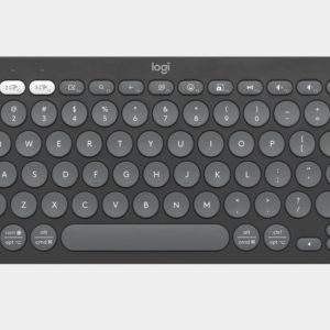 Logitech PEBBLE KEYS 2 K380S Slim, minimalist Bluetooth® Wireless Keyboard with customizable keys (Graphite)