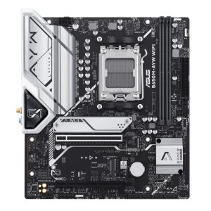 (SI Only, Non Retail) ASUS AMD B650M-AYW WIFI-SI Micro-ATX Motherboard, DDR5 Up to 96GB, WIFI 6