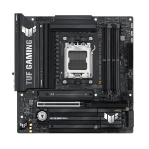 ASUS AMD TUF GAMING B850M-PLUS WIFI (AM5) Micro-ATX Motherboard, DDR5 192GB, 1x PCIe 5.0 x16 slot, 3 xM.2 slots, 4x SATA, Wi-Fi 6E, Realtek 2.5Gb