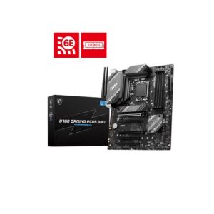 MSI B760 GAMING PLUS WIFI  ATX Motherboard, 4x DDR5~192GB, 5x PCI-E x 16, 2x M.2, 4x SATA, 2x USB 3.2 , 4x USB 2.0  1 USBx C