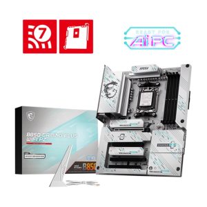 MSI B850 GAMING PLUS WIFI PZ, AMD Ryzen, 4x DDR5 256GB, 4x PCIe x16 slot, 3x M.2, 4x SATA 6G, 8x USB 2.0,  Wi-Fi 7, Bluetooth 5.4