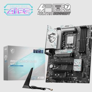 MSI B860 GAMING PLUS WIFI, INTEL B860, 4x DDR5 256GB, 1x HDMI, 4x PCI-E x16, 3x M.2, 4x SATA, 8x USB 2.0, Intel® Killer™ BE1750x Wi-Fi 7
