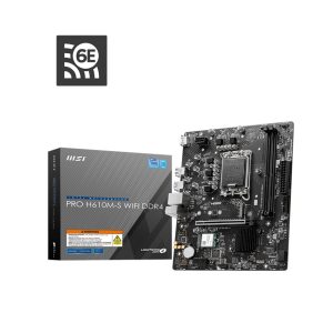 MSI PRO H610M-S WIFI DDR4 Intel LGA 1700 mATX Motherboard 2x DDR4~64GB,1x PCIe x16,1x PCIe x1,1x M.2,2x SATA 6G,8x USB2.0