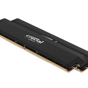 Crucial Pro 64GB (2x32GB) DDR5 UDIMM 6400MHz CL40 Black Heat Spreader Support Intel XMP AMD Ryzen Desktop PC Gaming Memory